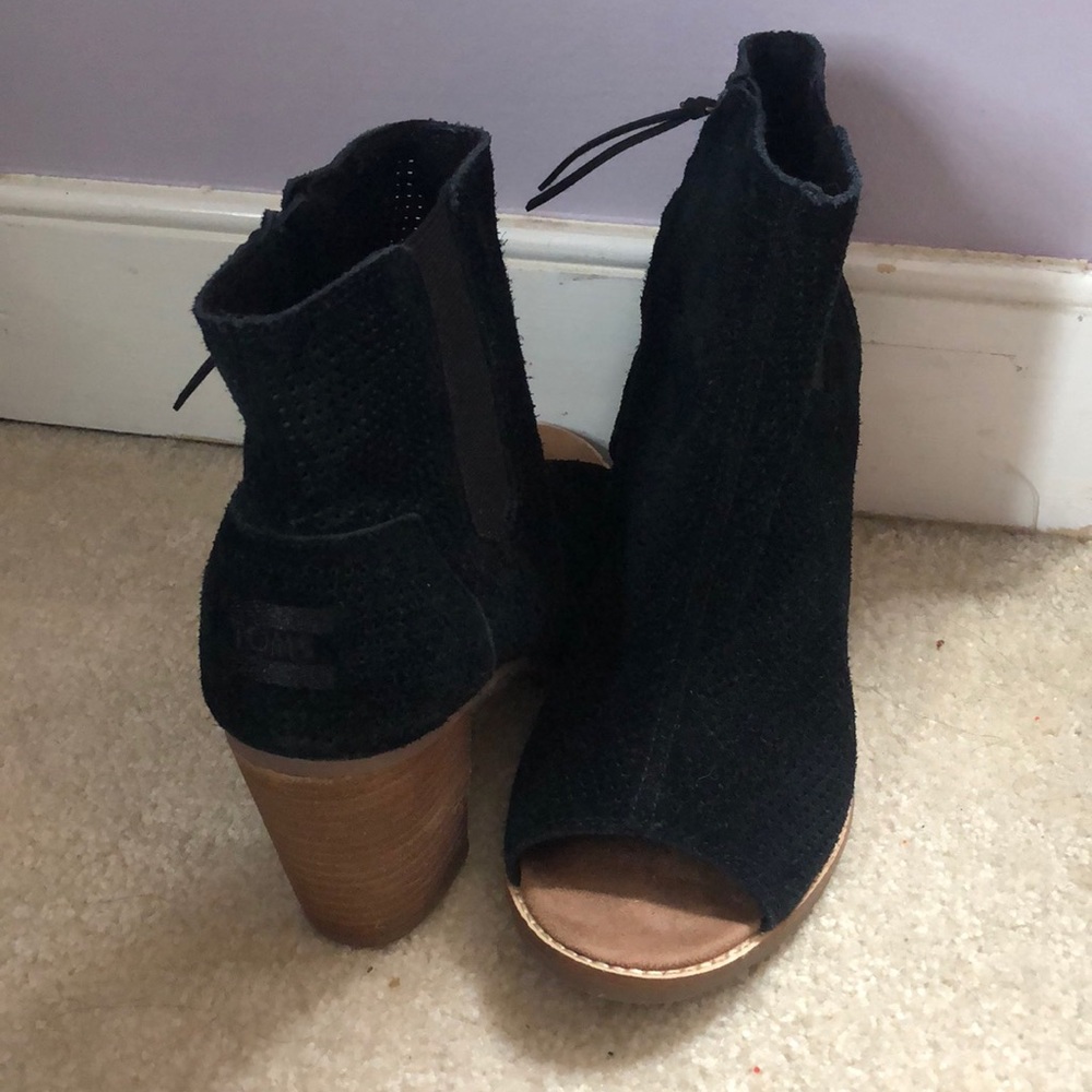TOMS black booties